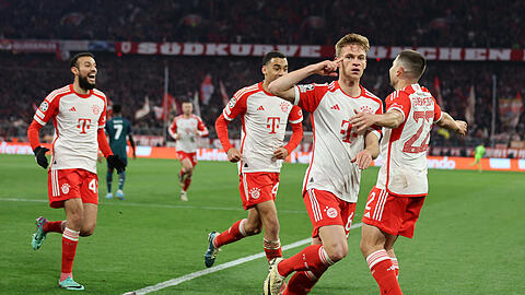 Traf mit Köpfchen zur Führung für den FC Bayern: Joshua Kimmich.