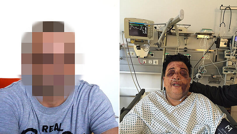 Zu acht Jahren Haft verurteilt: Emanuele C. im Gericht. Er soll sein Opfer (r.) übel zugerichtet haben. Zu acht Jahren Haft verurteilt: Emanuele C. im Gericht. Er soll sein Opfer (r.) übel zugerichtet haben.