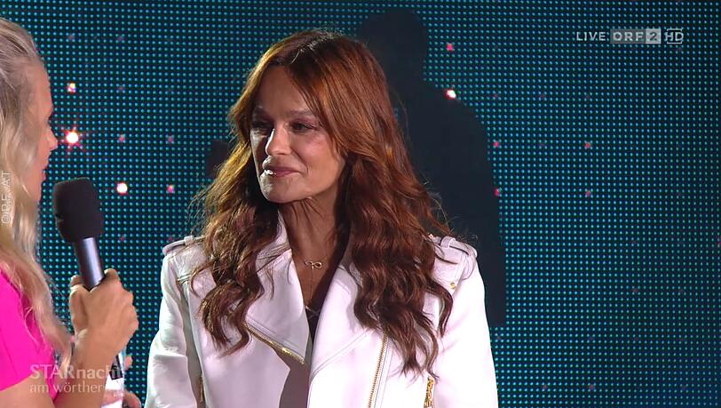 Andrea Berg im Gespräch mit Moderatorin Barbara Schöneberger