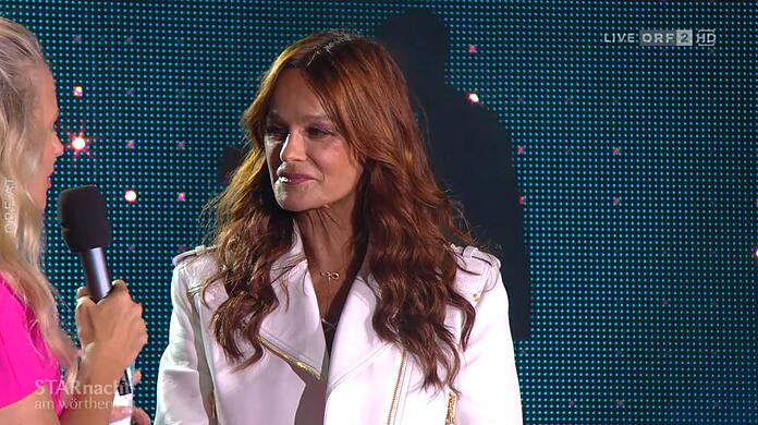 Andrea Berg im Gespräch mit Moderatorin Barbara Schöneberger