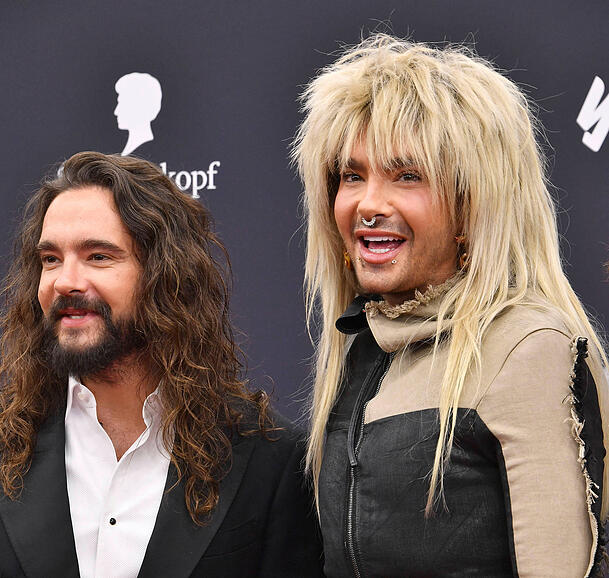 Tom Kaulitz (l.) liebäugelt mit der Idee, sich als Schauspieler zu versuchen. Sein Zwillingsbruder Bill (r.) hat bereits Erfahrungen gesammelt.