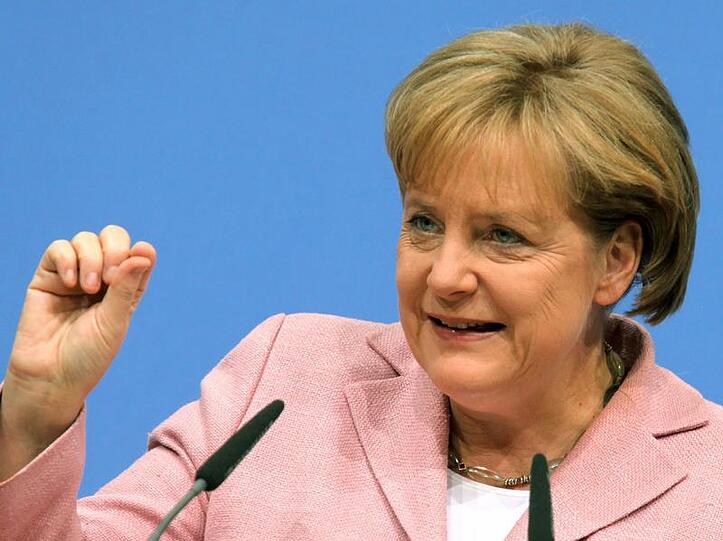 Gelobt, die Steuern in den nächsten vier Jahren nicht zu erhöhen: Angela Merkel.