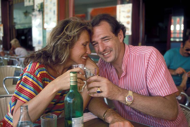 Damals noch verliebt im Urlaub: Ralph und Dunja Siegel im Jahr 1983 auf Mallorca.