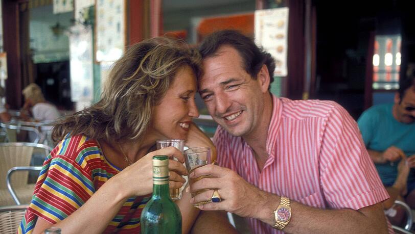 Damals noch verliebt im Urlaub: Ralph und Dunja Siegel im Jahr 1983 auf Mallorca. Damals noch verliebt im Urlaub: Ralph und Dunja Siegel im Jahr 1983 auf Mallorca.