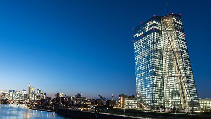 Das Gebäude der Europäischen Zentralbank (EZB) in Frankfurt am Main.