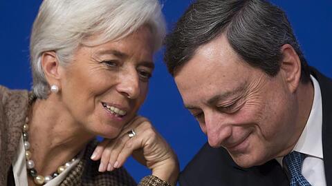 EZB-Chef Mario Draghi und seine Nachfolgerin Christine Lagarde.