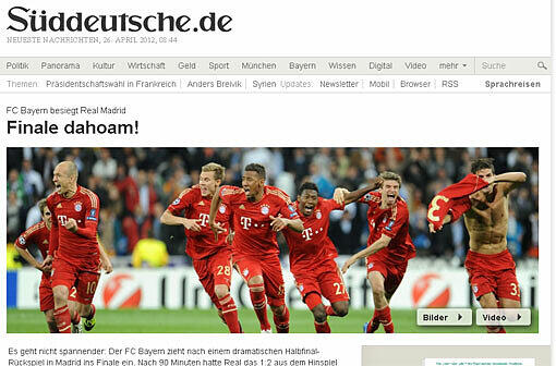 Pressestimmen Bayern Real Rückspiel