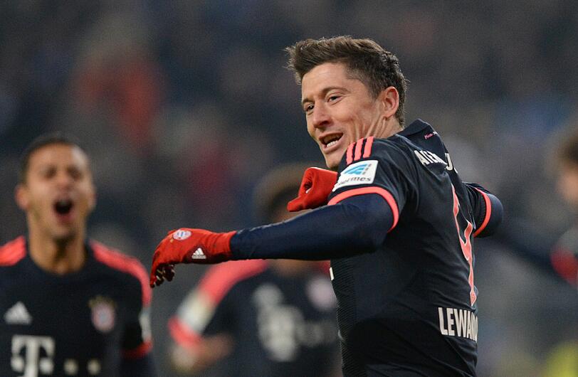 Jubelt in absoluter Regelmäßigkeit: Bayern-Stürmer Robert Lewandowski.