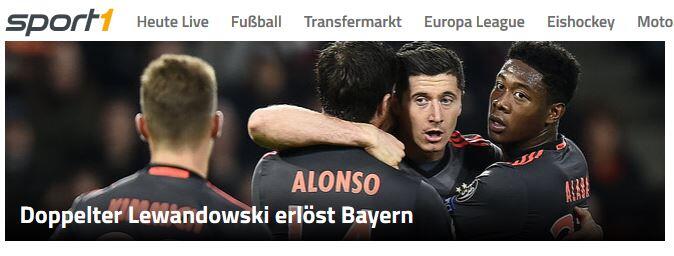 "Lewandowski erlöst Bayern" - Sport1
