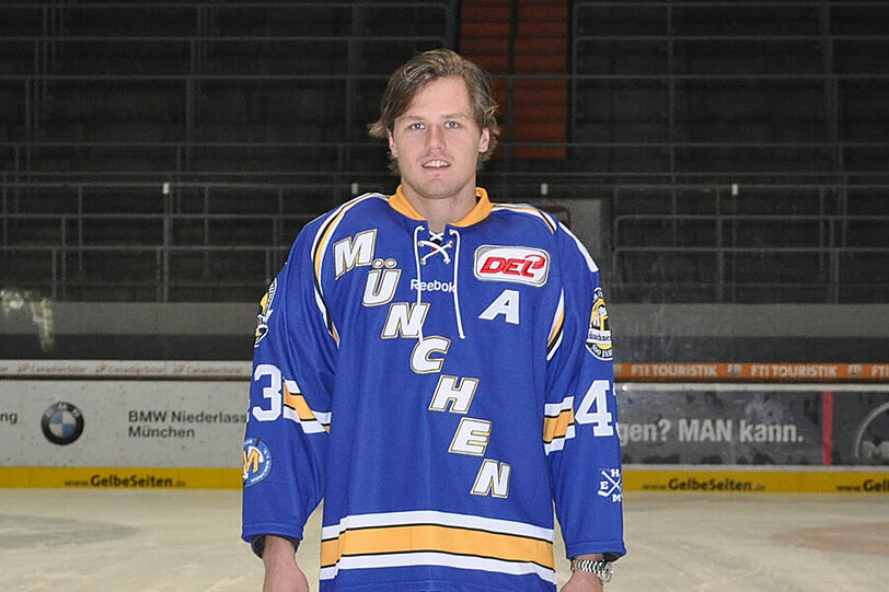 Nationalspieler Felix Petermann vom EHC München.