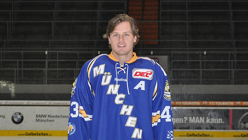 Nationalspieler Felix Petermann vom EHC München.