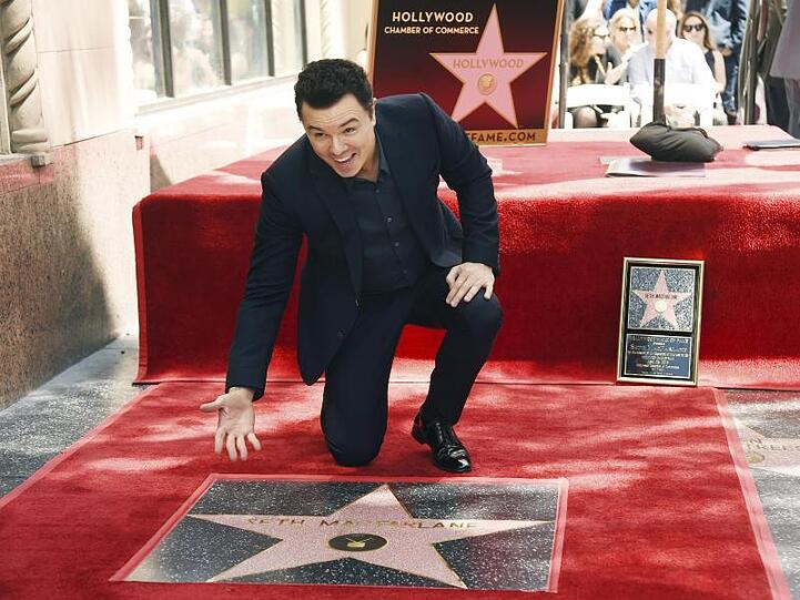 Seht her, mein Stern: Seth MacFarlane auf dem Hollywood "Walk of Fame".