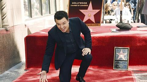 Seht her, mein Stern: Seth MacFarlane auf dem Hollywood "Walk of Fame".