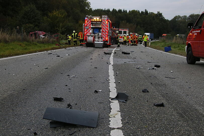 Der schwere Unfall ereignete sich gegen 16.30 Uhr auf der Flughafentangente zwischen dem Anschluss zur A94 und Markt Schwaben.
