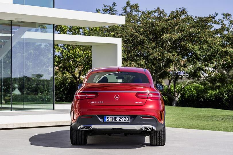 Starker Auftritt: Das neue Mercedes GLE Coupé wirkt trotz aller Masse sehr elegant.