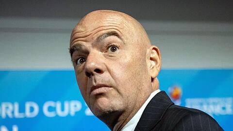 Stößt mit seinem Plan für eine WM alle zwei Jahre in Deutschland auf wenig Zustimmung: FIFA-Präsident Gianni Infantino.