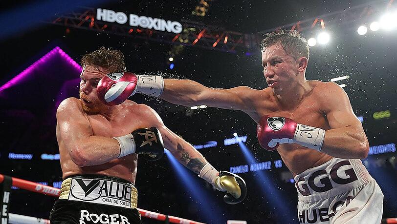 "Ich bin sicher, dass es wieder sehr hart, brutal und teilweise auch hässlich zugehen wird", sagt Expertin Regina Halmich über das dritte Duell zwischen Saúl Álvarez (l.) und Gennady Golovkin.
