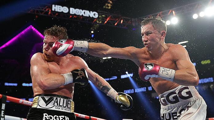 "Ich bin sicher, dass es wieder sehr hart, brutal und teilweise auch hässlich zugehen wird", sagt Expertin Regina Halmich über das dritte Duell zwischen Saúl Álvarez (l.) und Gennady Golovkin.