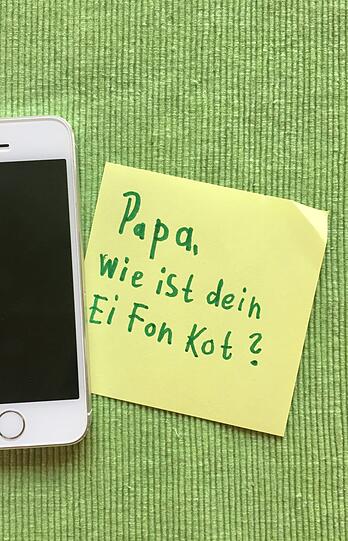 Wie soll Noah (7) denn auch sonst heimlich auf Papas Handy spielen?