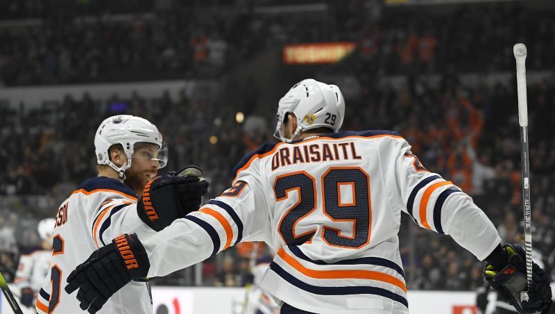 Oilers-Starspieler Leon Draisaitl ist Topscorer der NHL. Oilers-Starspieler Leon Draisaitl ist Topscorer der NHL.