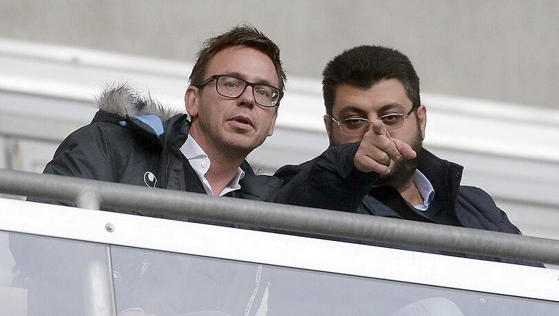 Markus Rejek im Gespräch mit 1860-Investor Hasan Ismaik. Markus Rejek im Gespräch mit 1860-Investor Hasan Ismaik.