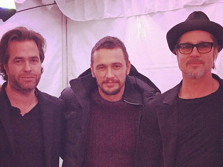 James Franco versammelt seine Freunde und Kollegen Brad Pitt und Rupert Goold um sich