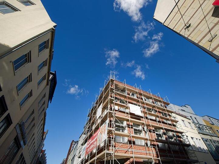 Das Archivbild zeigt eine Baustelle der TLG in Stralsund.