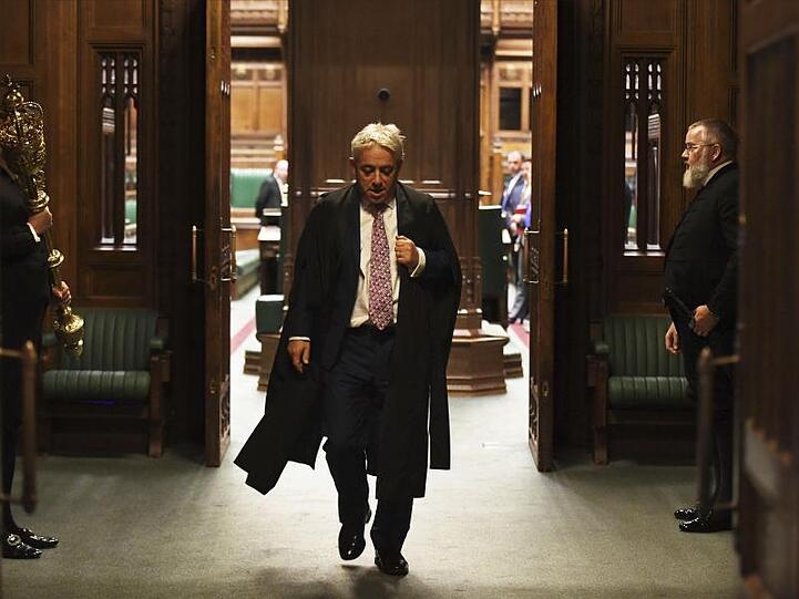 John Bercow hatte am 31.10.2019 seinen letzten Tag im Amt. Heute entscheiden die Abgeordneten in London über seinen Nachfolger.