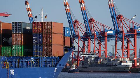 Die deutsche Exportwirtschaft meldet leicht steigende Zahlen.