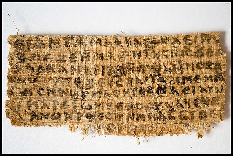 Nach Angaben der amerikanischen Religionshistorikerin Karen King steht auf dem Dokument in koptischen Schriftzeichen: Jesus sagte zu ihnen: Meine Ehefrau ...&ldquo;