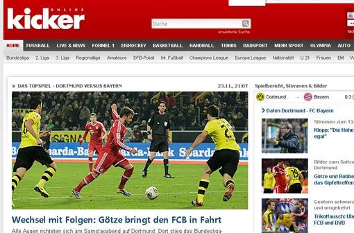 So schreiben die Kollegen vom kicker.