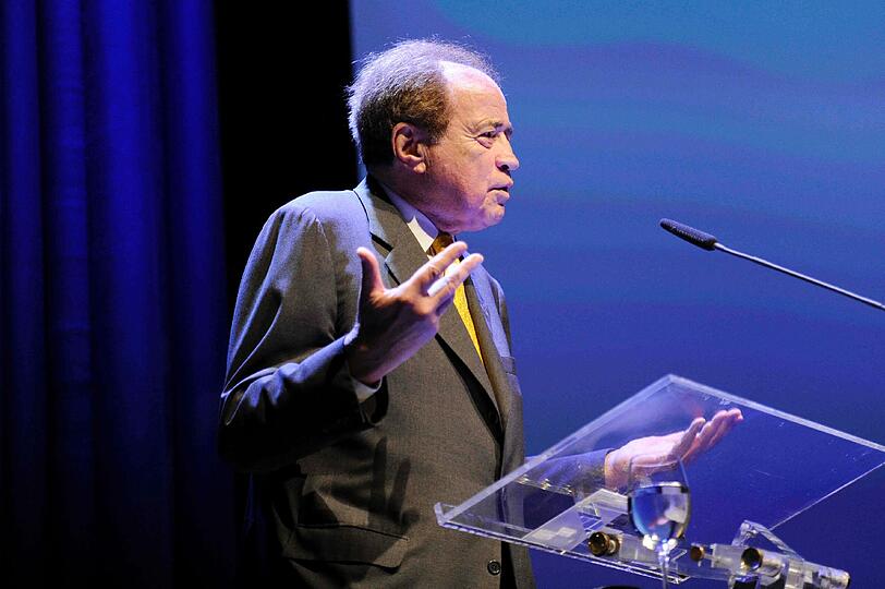 Arthur Cohn bei seiner Rede im Gasteig.