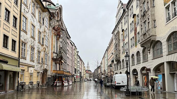 In der Sendlinger Straße ist am Montagvormittag nichts los.