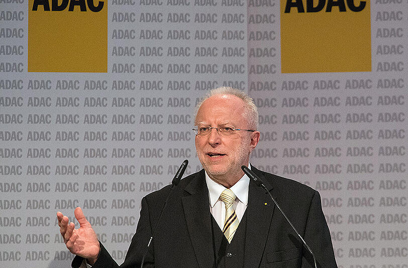 ADAC-Präsident Markl auf der Hauptversammlung des Vereins in Lübeck.