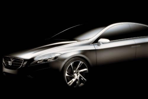 Fließende Formen: Die Silhouette des S60 Concept wirkt wie die eines viertürigen Coupés.