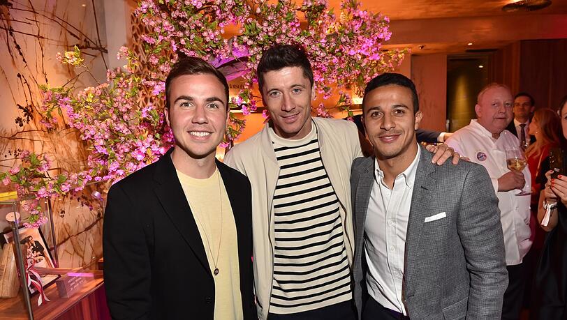 Mario Götze, Robert Lewandowski und Thiago Alcantara