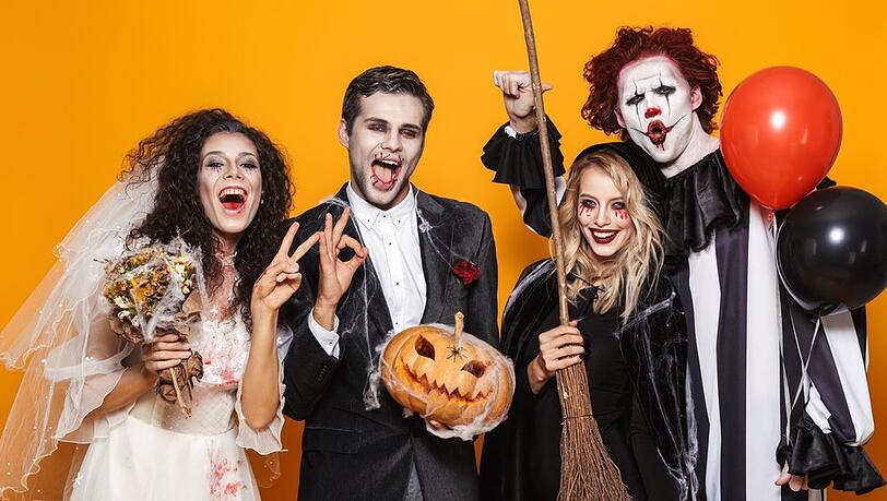 Halloween-Kostüme müssen nicht immer aufwendig und teuer sein.