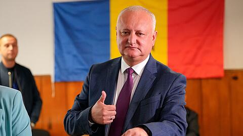 Der frühere Präsident Igor Dodon gilt mit seinem russlandfreundlichen Patriotischen Block in Moldau weiter als ein Machtfaktor.