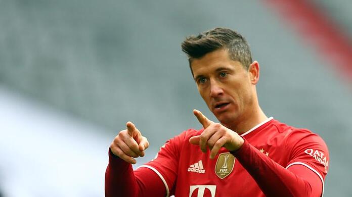 Auf den Spuren von "Bomber" Gerd Müller: Bayern-Stürmer Robert Lewandowski.