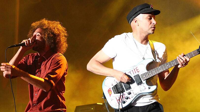 Rage Against the Machine bei einem Auftritt