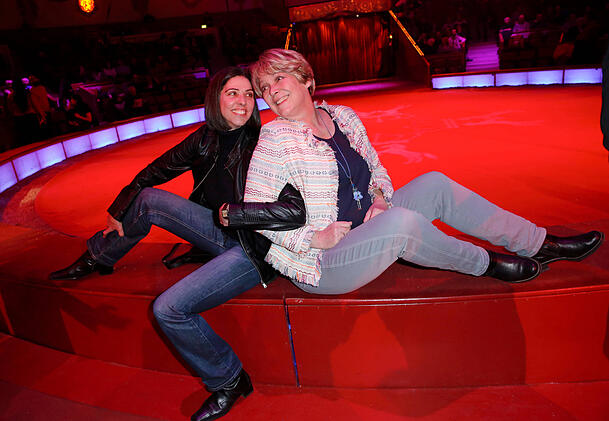 Ramona Lei&szlig; fand in Sabine Ammon (li.) die gro&szlig;e Liebe. Seit 2014 befindet sich das Paar in einer "eingetragenen Partnerschaft".