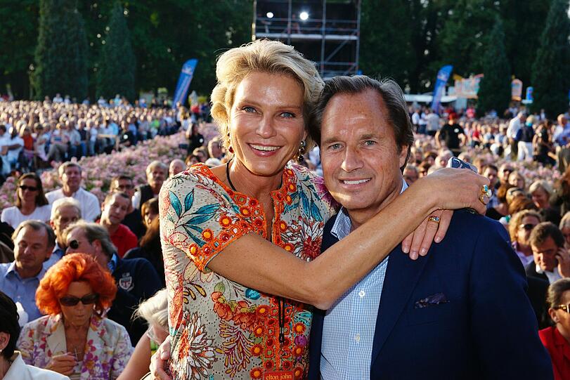 Stephanie von Pfuel mit ihrem Lebensgefährten Hendrik teNeues.
