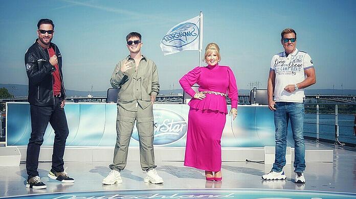 Die "DSDS"-Jury für die 18. Staffel: Michael Wendler (v.l.), Mike Singer, Maite Kelly und Dieter Bohlen.