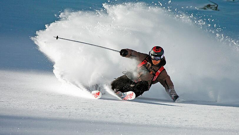 Der Neuschnee sei "ideal" zum Skifahren. Der Neuschnee sei "ideal" zum Skifahren.