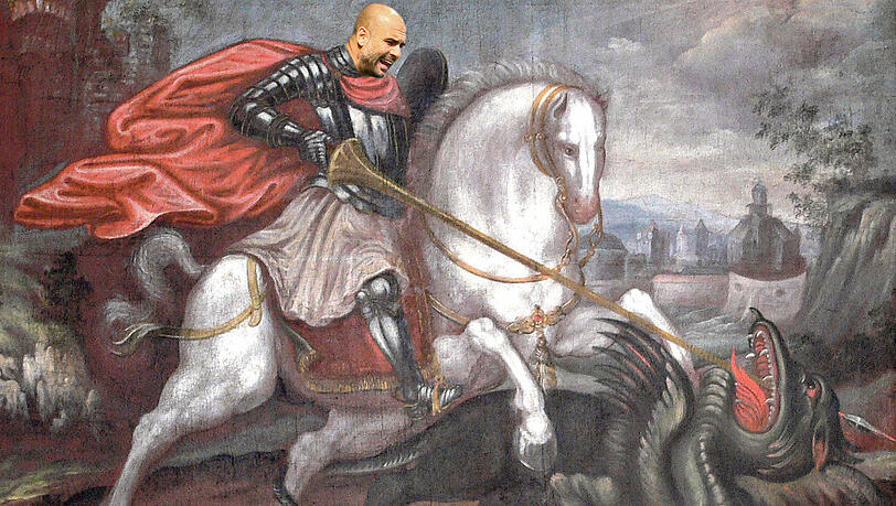 Pep Guardiola als Drachentöter? Für den Bayern-Coach geht es gegen Porto, den Drachenklub, um seinen Ruf.