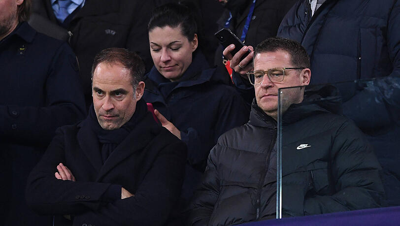 Oliver Mintzlaff (l.) und Max Eberl wurden während ihrer gemeinsamen Zeit bei RB Leipzig nie wirklich warm miteinander.