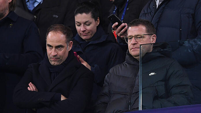 Oliver Mintzlaff (l.) und Max Eberl wurden während ihrer gemeinsamen Zeit bei RB Leipzig nie wirklich warm miteinander.