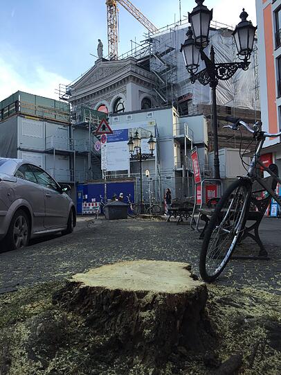 Freie Sicht auf das Gärtnerplatztheater: So hatten sich die Menschen im Viertel den Umbau nicht vorgestellt.