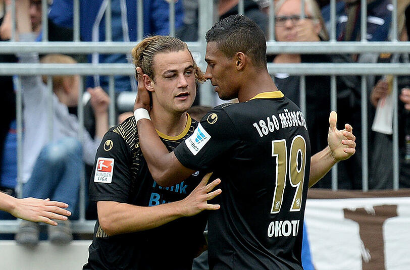 Yannick Stark nach seinem Treffer zur 2:1-Führung der Löwen - das Spiel hier im AZ-Liveticker!