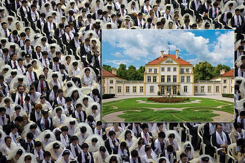 Die für ihre Massenhochzeiten bekannte Moon-Sekte tagt derzeit im Schloss Fürstenried.